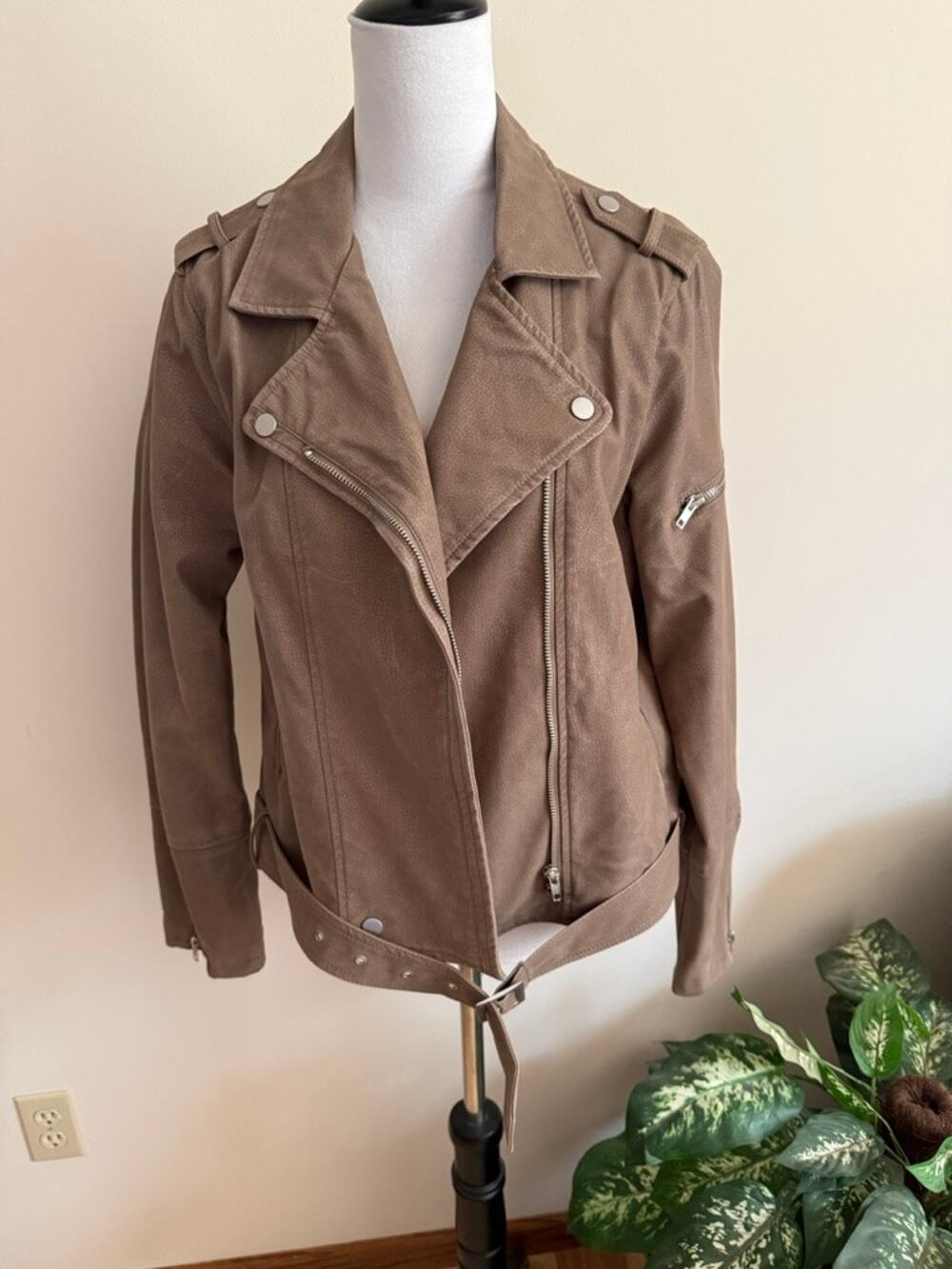 Altar'd State Brown Leather Jacket